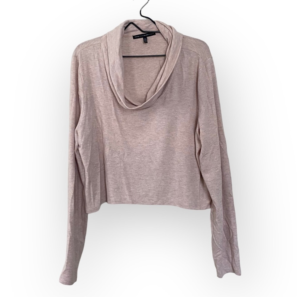 White House Black Market Pale Pink Cowl Neck Sweater Women’s Size XL